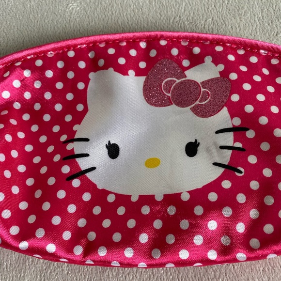 Hello Kitty vintage Cosmetic Case. Pink & White. NWOT Excellent Condion - Picture 5 of 11